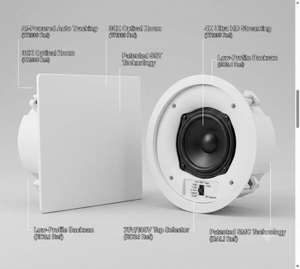 BACKGROUND MUSIC speaker for office, restaurants, hotel spaces